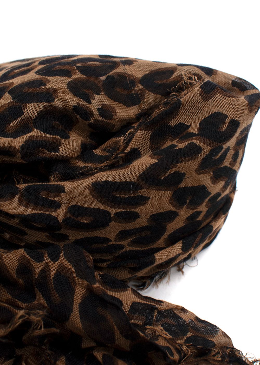 Preowned Louis Vuitton Stephen Sprouse  Leopard Print Logo Scarf brown/pink cotton blend