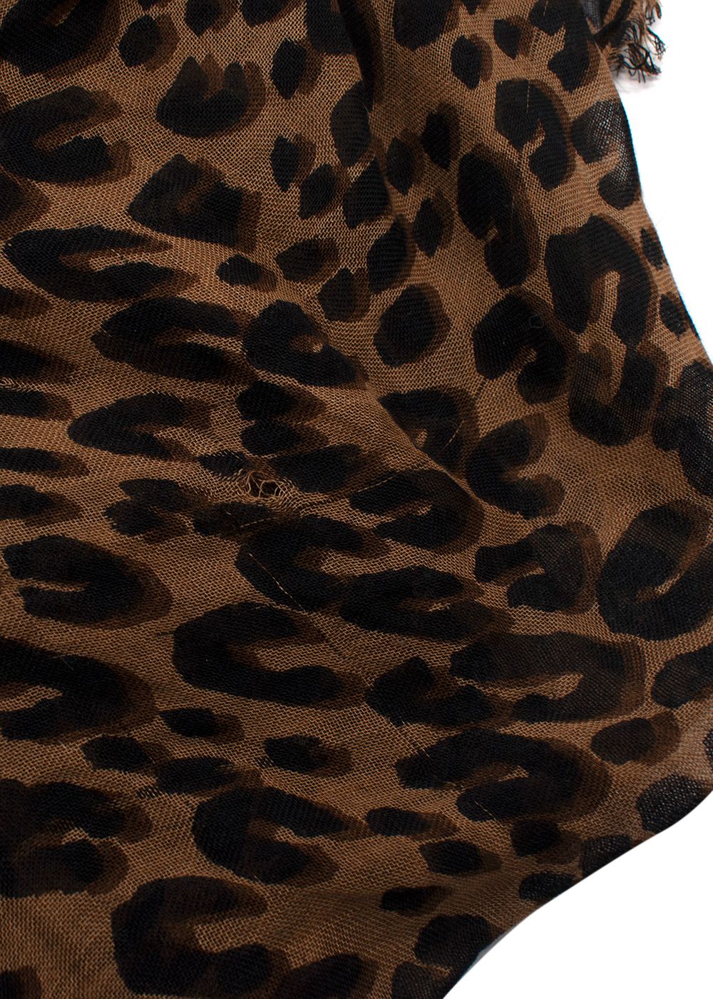 Preowned Louis Vuitton Stephen Sprouse  Leopard Print Logo Scarf brown/pink cotton blend