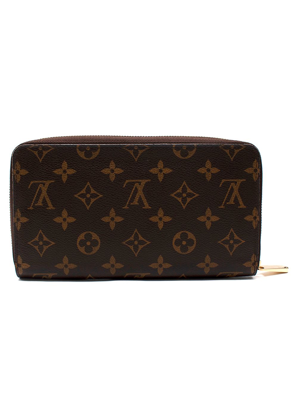 Louis Vuitton Monogram Zippy Wallet brown coated canvas/leather trim