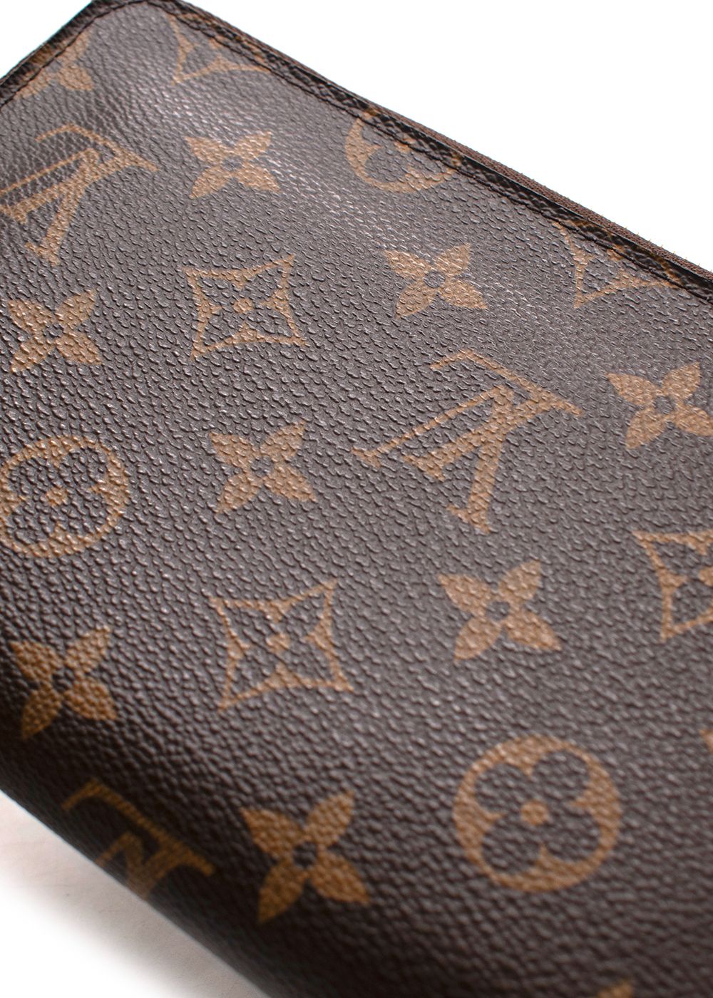 Louis Vuitton Monogram Zippy Wallet brown coated canvas/leather trim