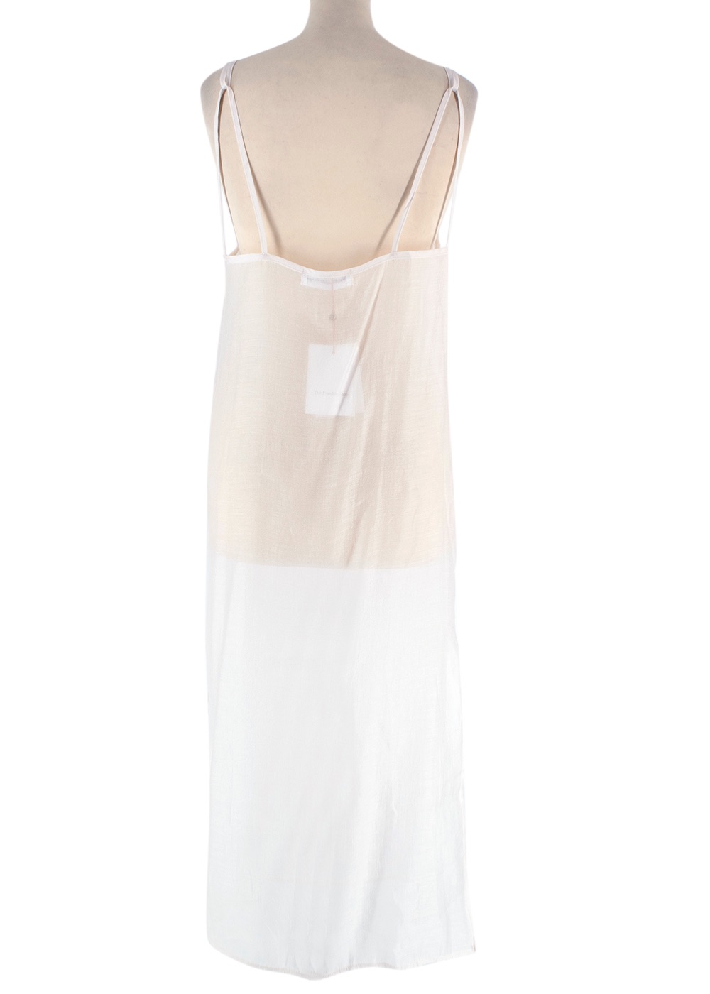 The Frankie Shop Madeline Sheer Voile Midi Dress Size XS White lyocell/polyester