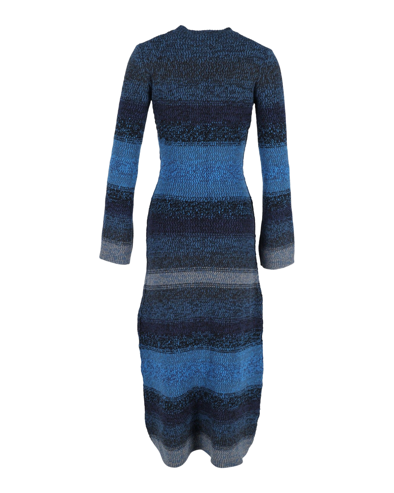 Chloe Blue Striped Knitted Maxi Dress Size M