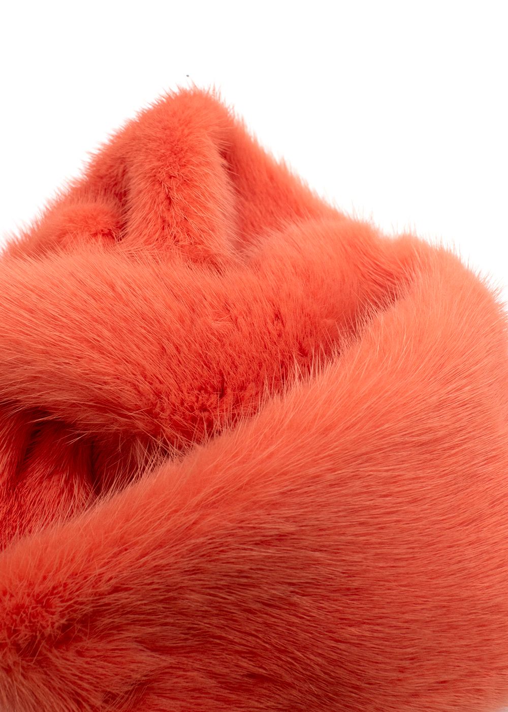 Celine Orange Mink Stole mink fur