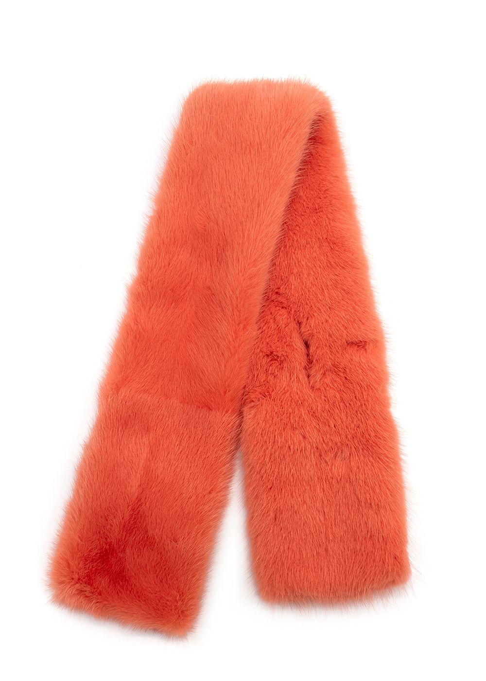 Celine Orange Mink Stole mink fur