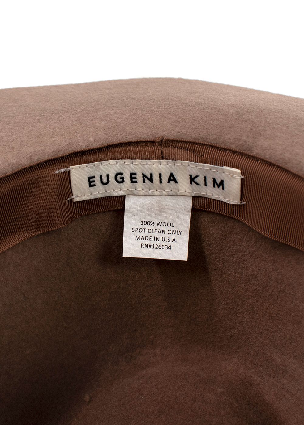 Eugenia Kim Taupe Wool Felt Fedora brown