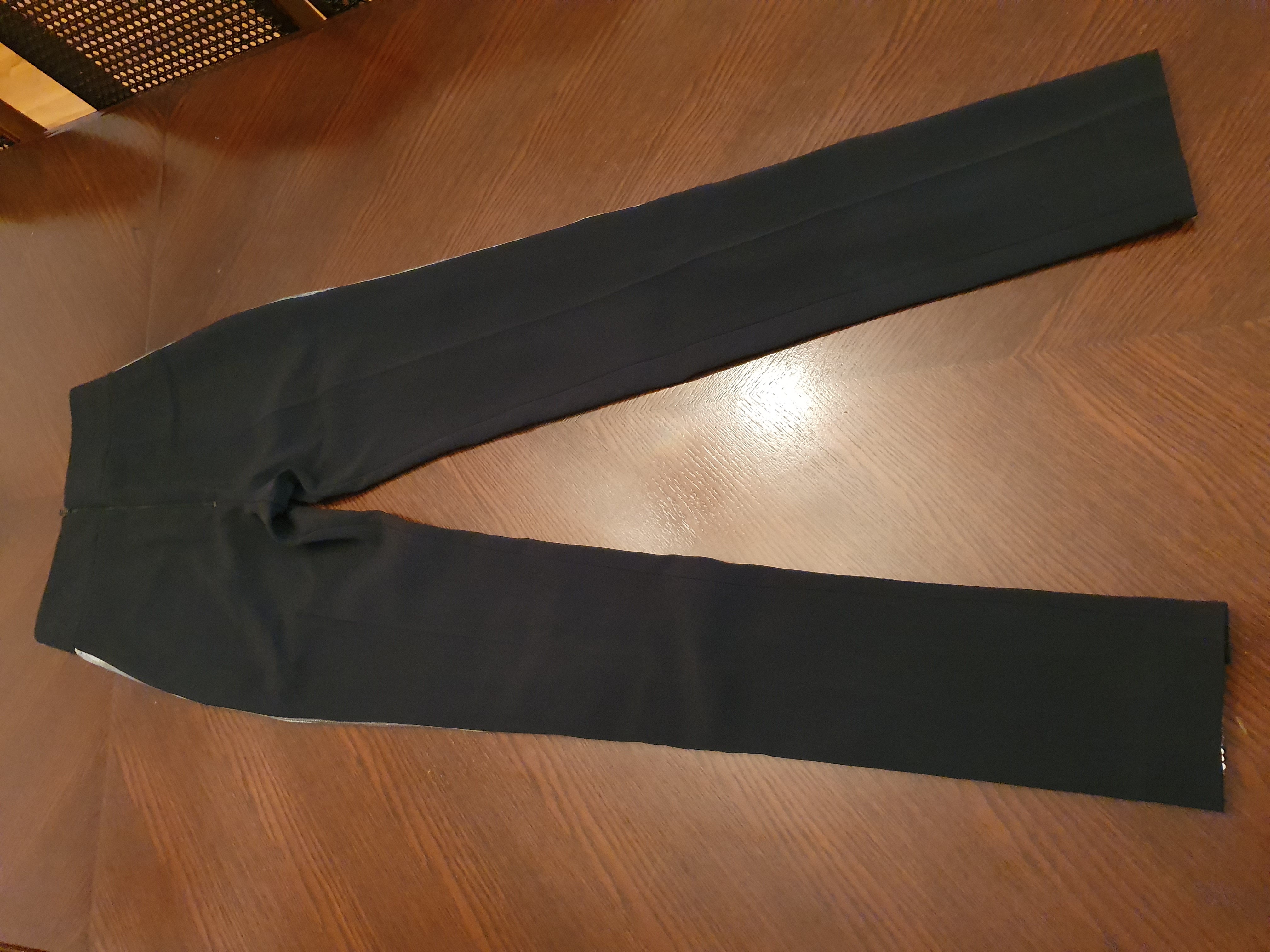 Preowned David Koma Sequin Side-Stripe Crepe Pants Size XS Black viscose