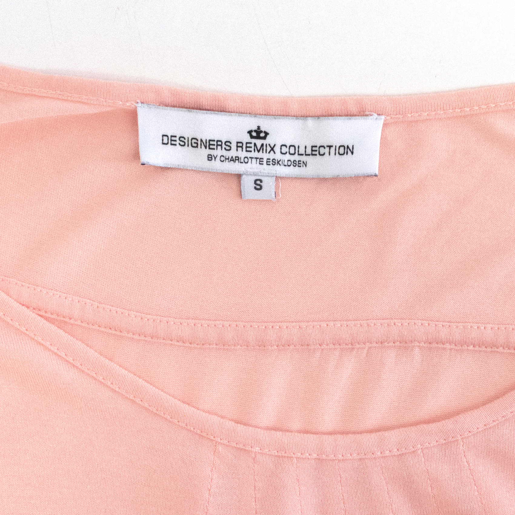 Preowned Designers Remix collection pale coral top Size S Pink viscose