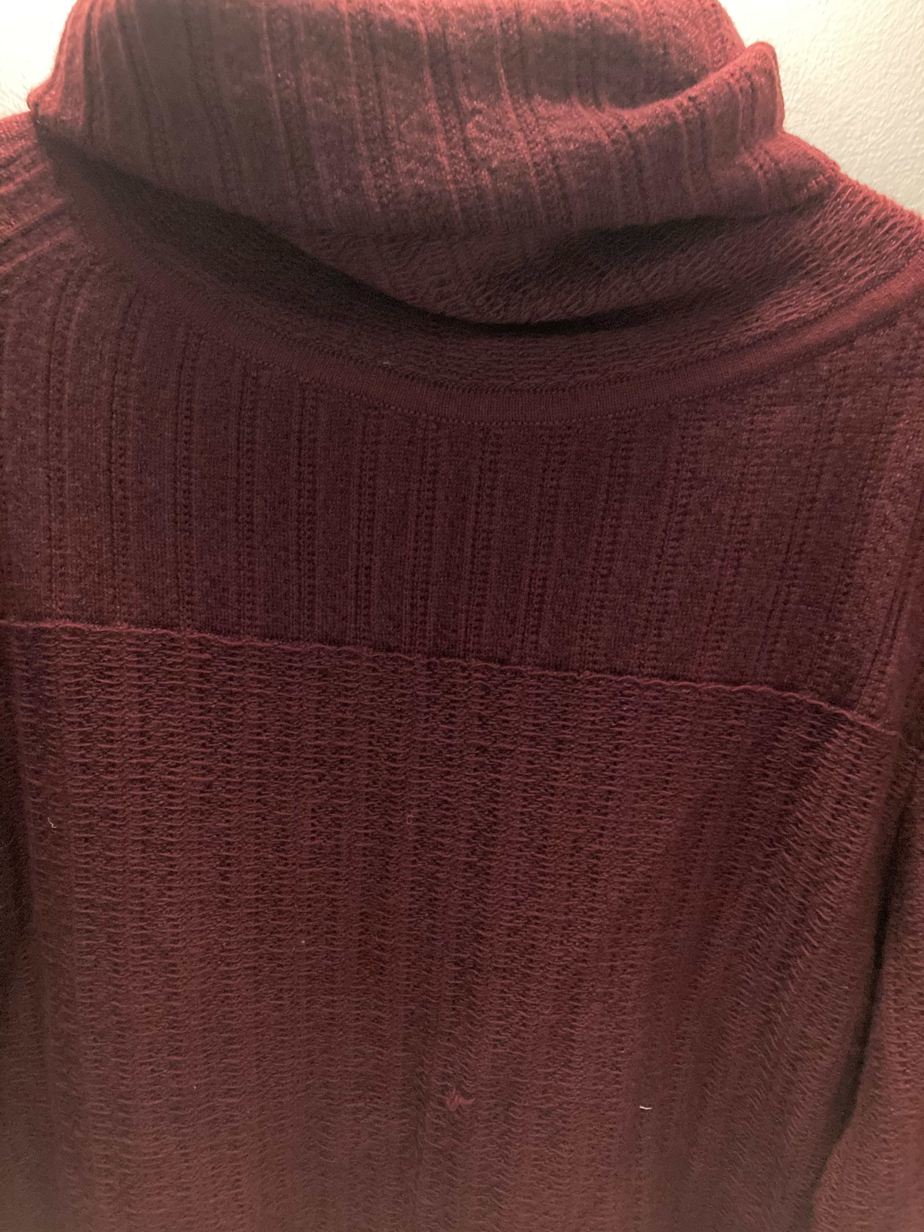 Preowned Bamford Burgundy Wool Knit Jumper Size XS