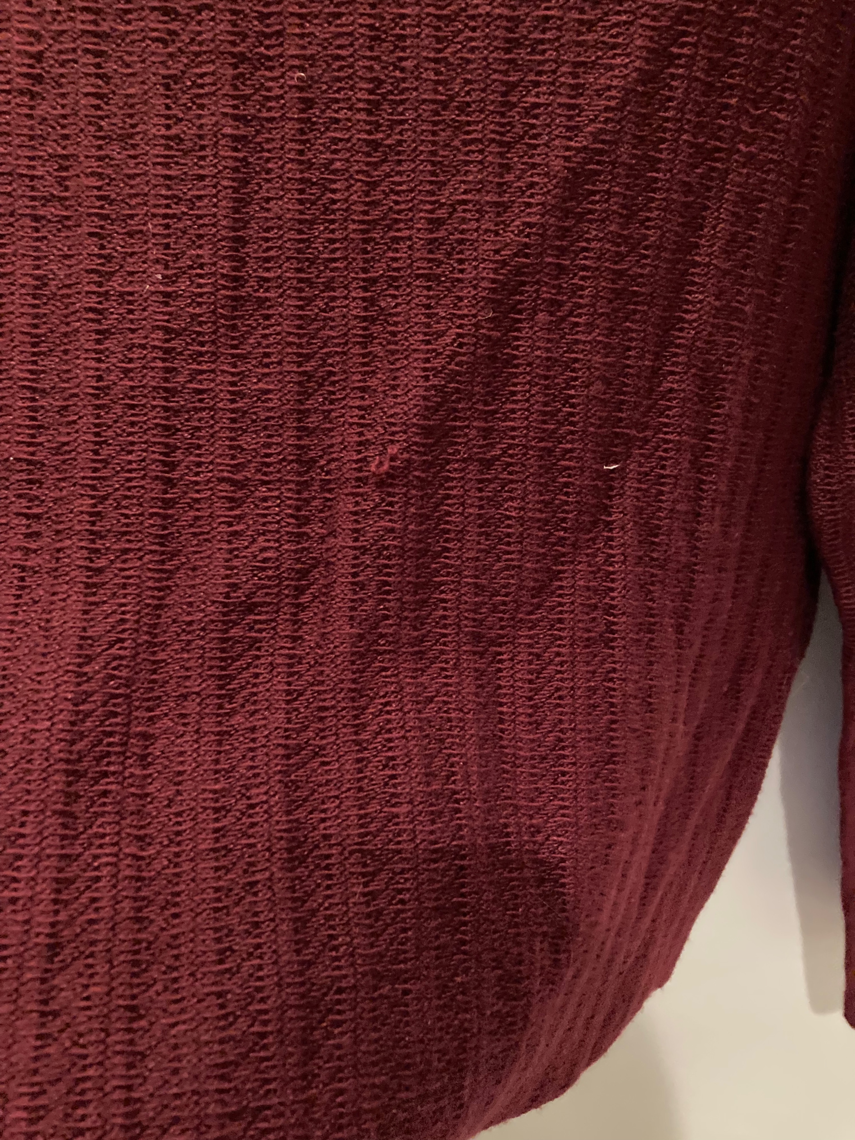 Preowned Bamford Burgundy Wool Knit Jumper Size XS