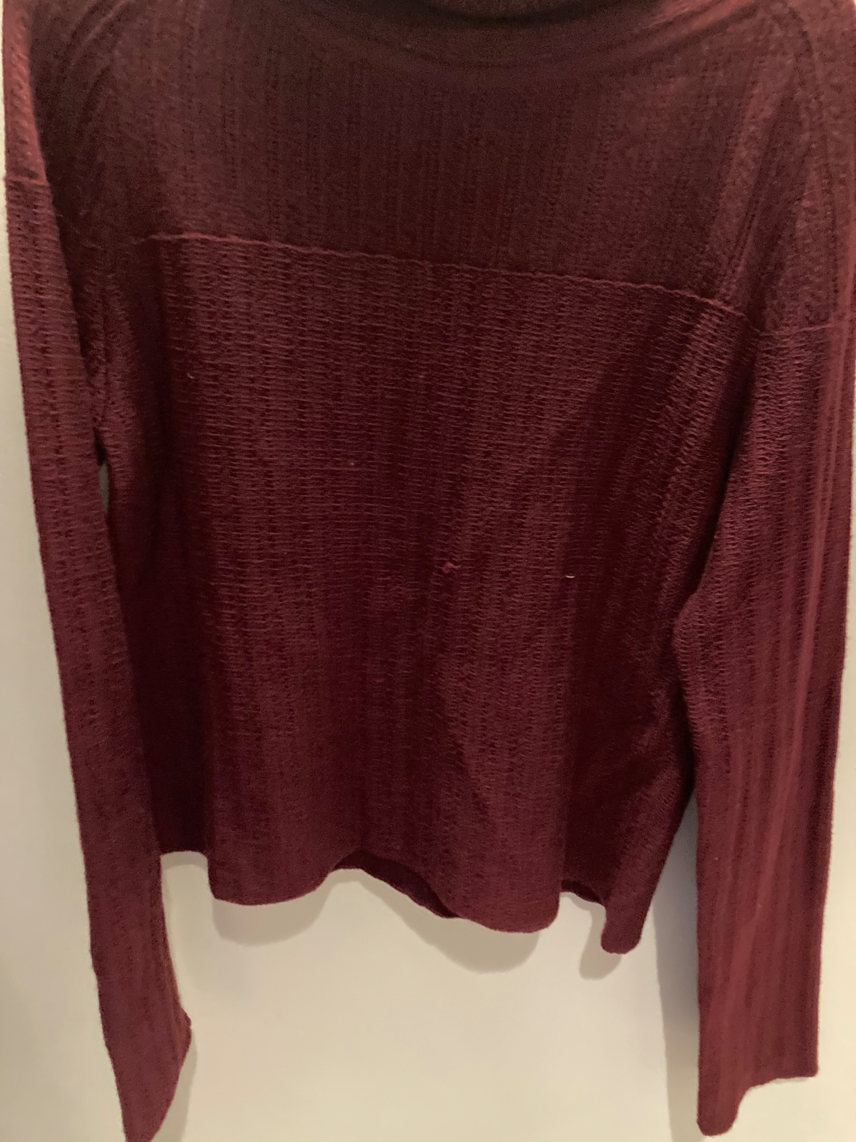 Preowned Bamford Burgundy Wool Knit Jumper Size XS