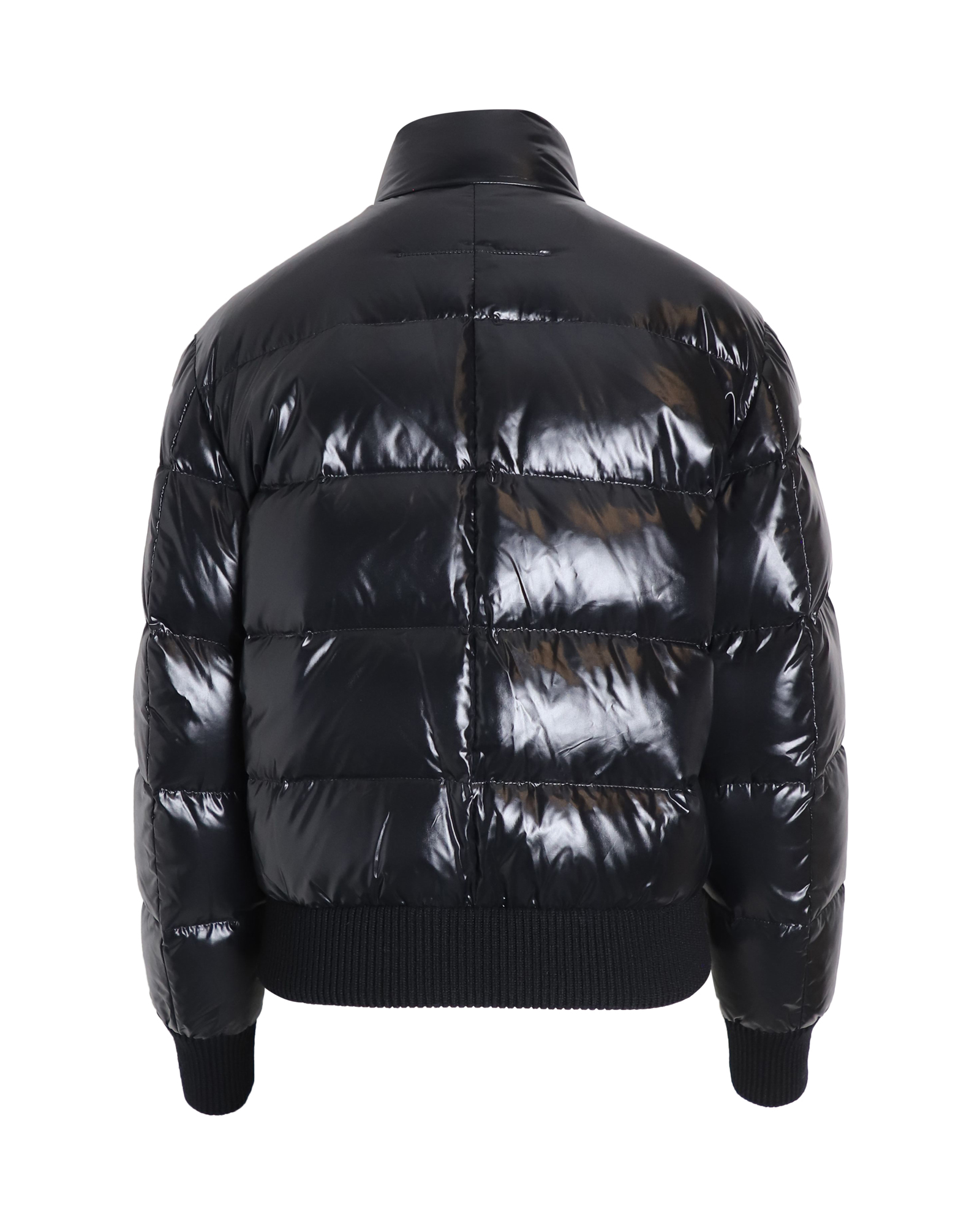 Preowned Givenchy Black Glossy Puffer Jacket Size 38 polyamide