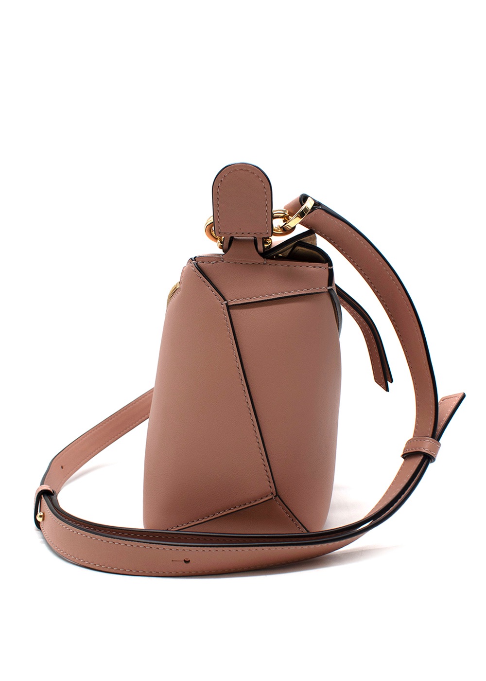 Loewe Pink  Medium Edge Puzzle Bag Blush vacuno-calf skin