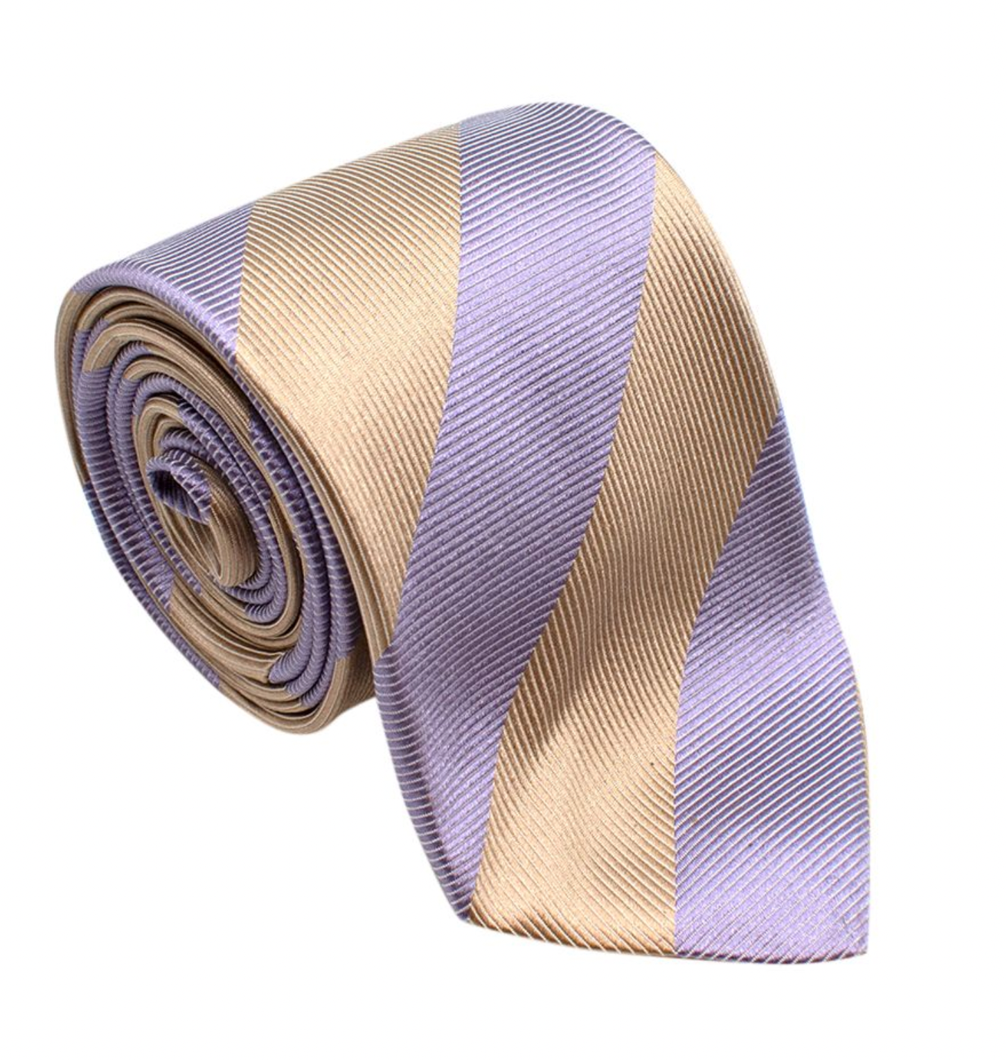 Men's Preowned Drakes Lilac  Gold Silk Tie Lilac/Gold