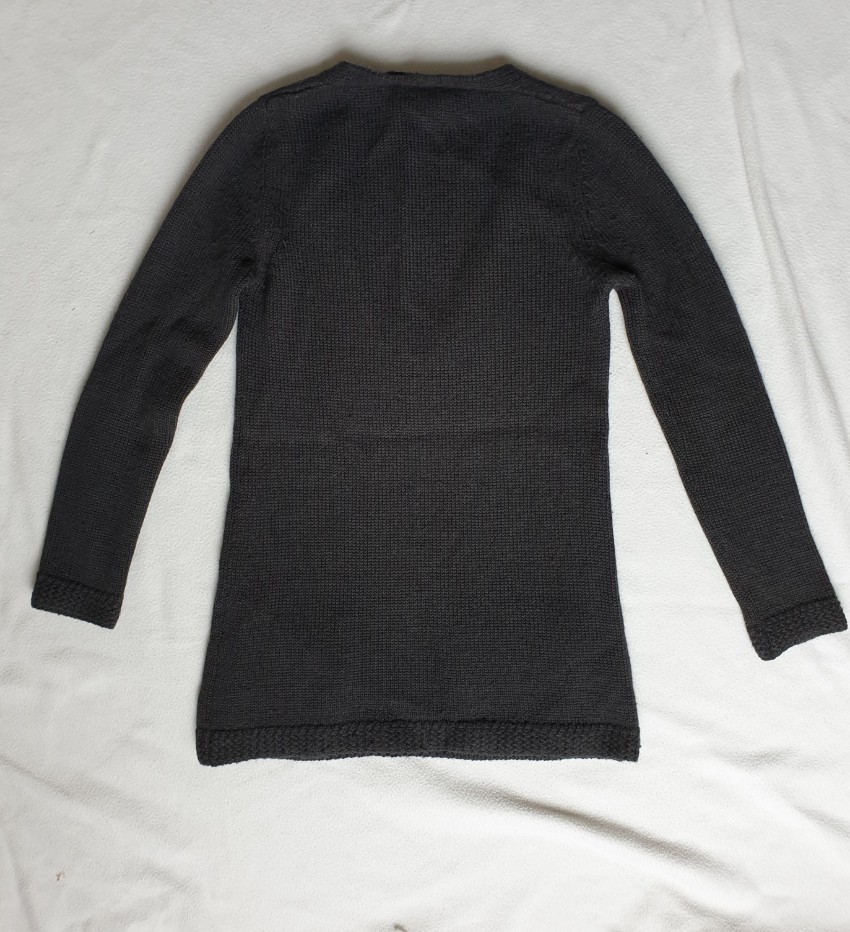 Preowned CHloe Alpaca  Wool Black Knit Jumper Size XS Grey