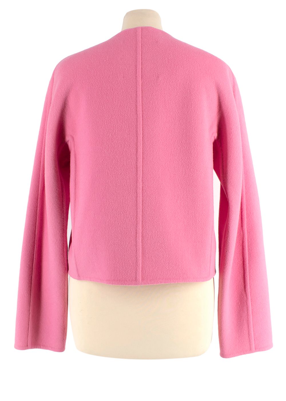 Ermanno Scervino Pink Angora Wool Blend Jacket Size S