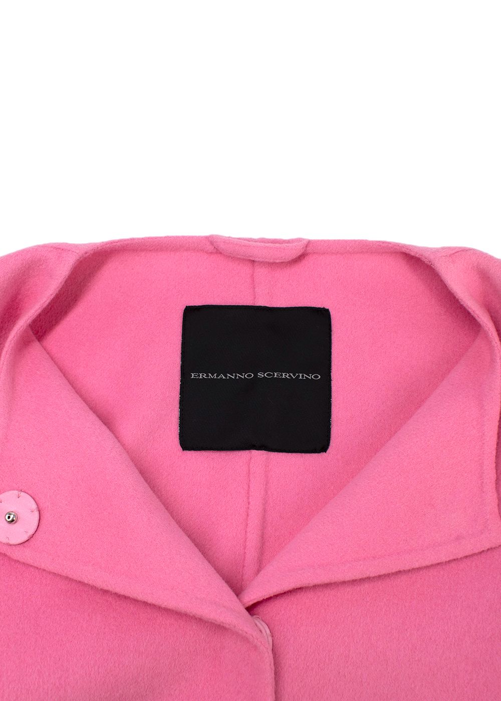 Ermanno Scervino Pink Angora Wool Blend Jacket Size S