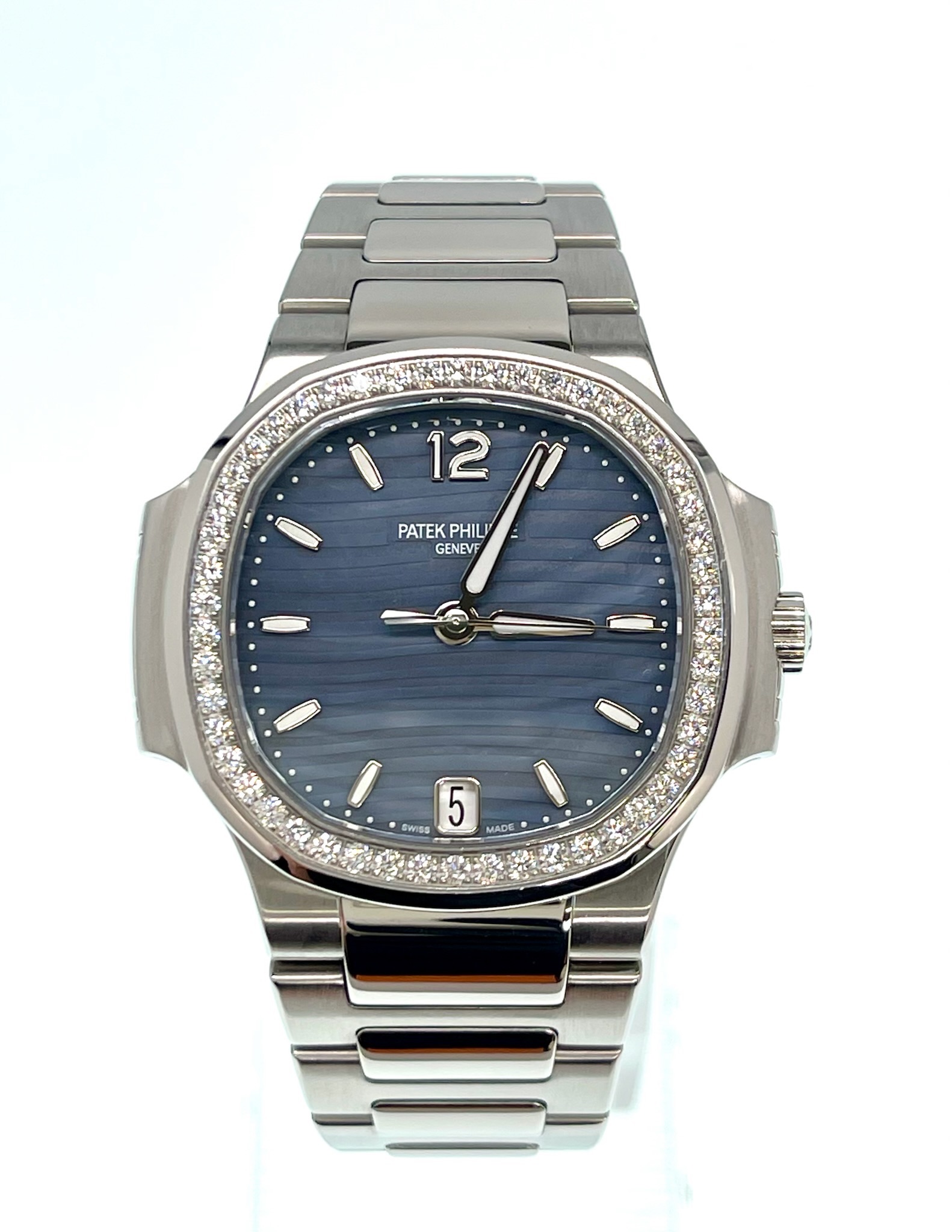 Patek Philippe Nautilus Watch steel with a blue face