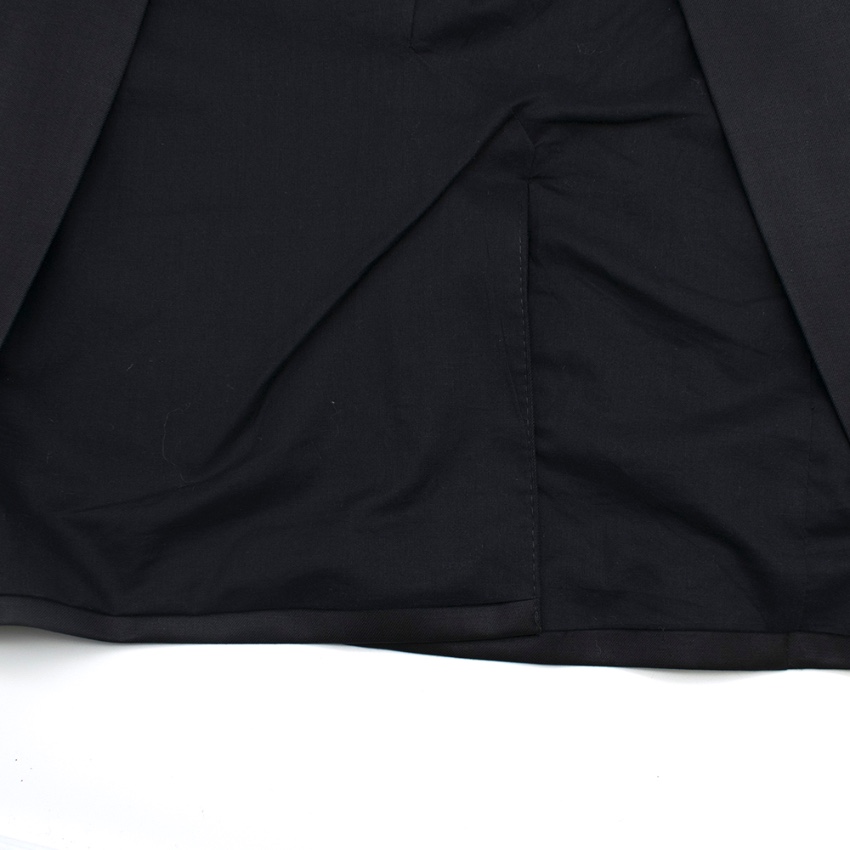 Preowned Et Vous Black Wool-Twill Blazer Size XS wool