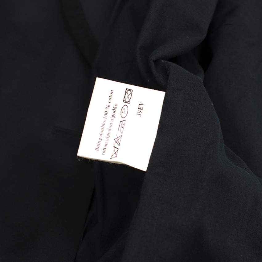 Preowned Et Vous Black Wool-Twill Blazer Size XS wool