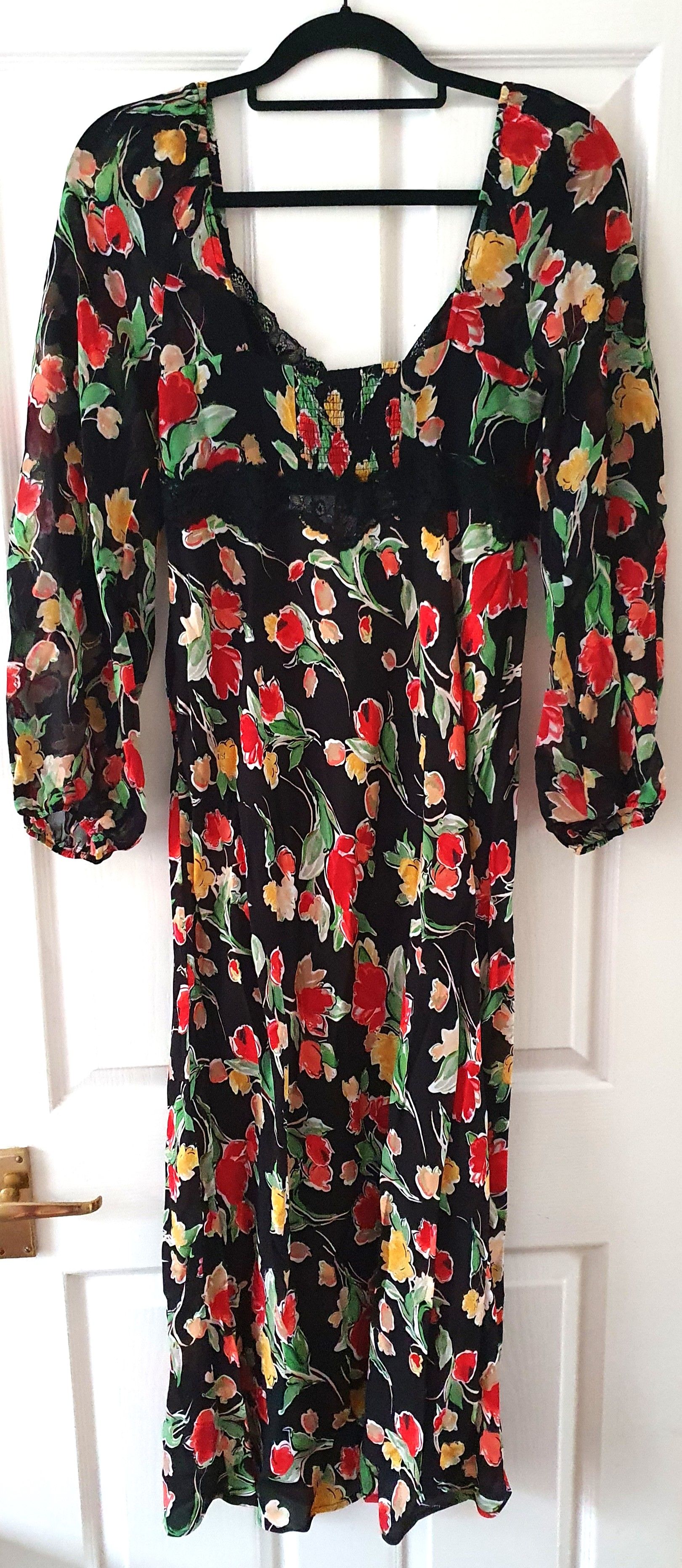 Rixo Thaleena Floral Maxi Dress Size S Multicoloured viscose