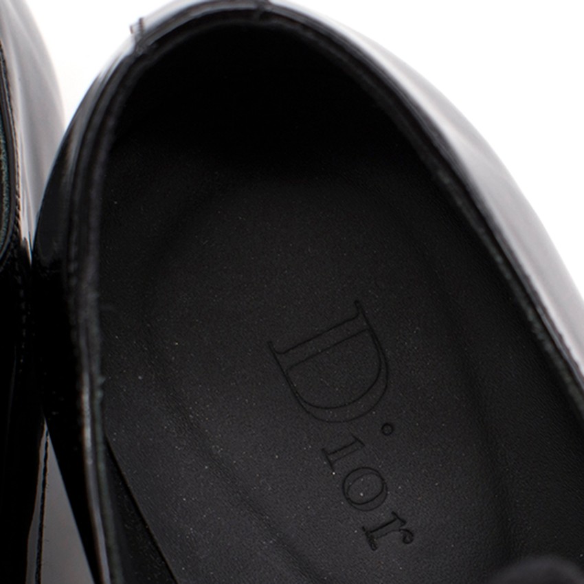 Boys Preowned Dior Black Patent Leather Brogues Size 6 Years +