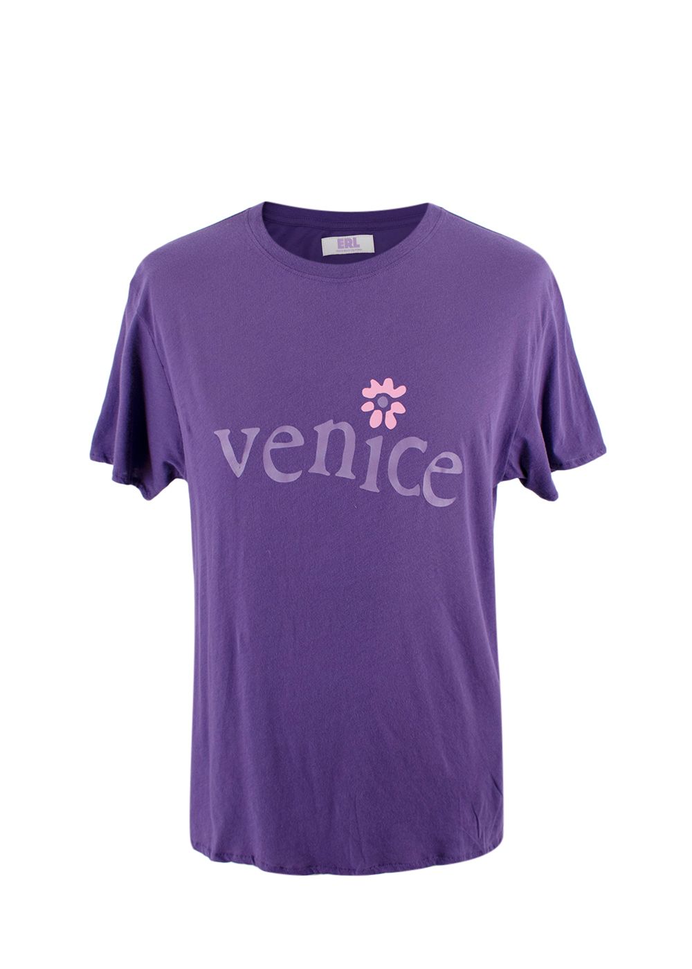 ERL Unisex Purple Venice T Shirt Size M cotton