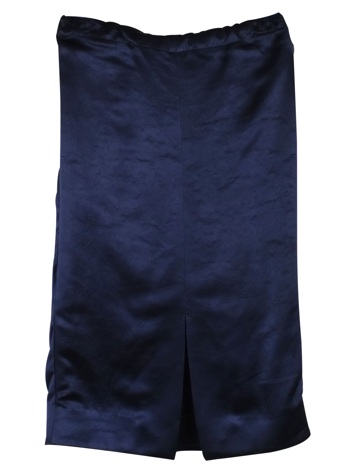 Victoria Beckham Navy satin drawstring waist skirt Size XXS viscose