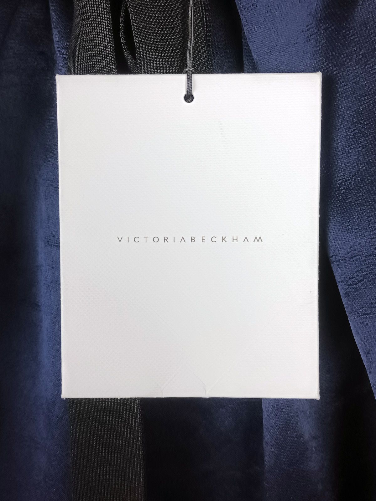 Victoria Beckham Navy satin drawstring waist skirt Size XXS viscose