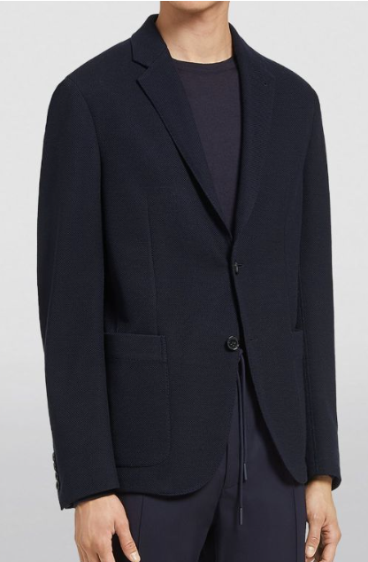 Men's Zegna Navy High Performance Wool Blazer Size XXL