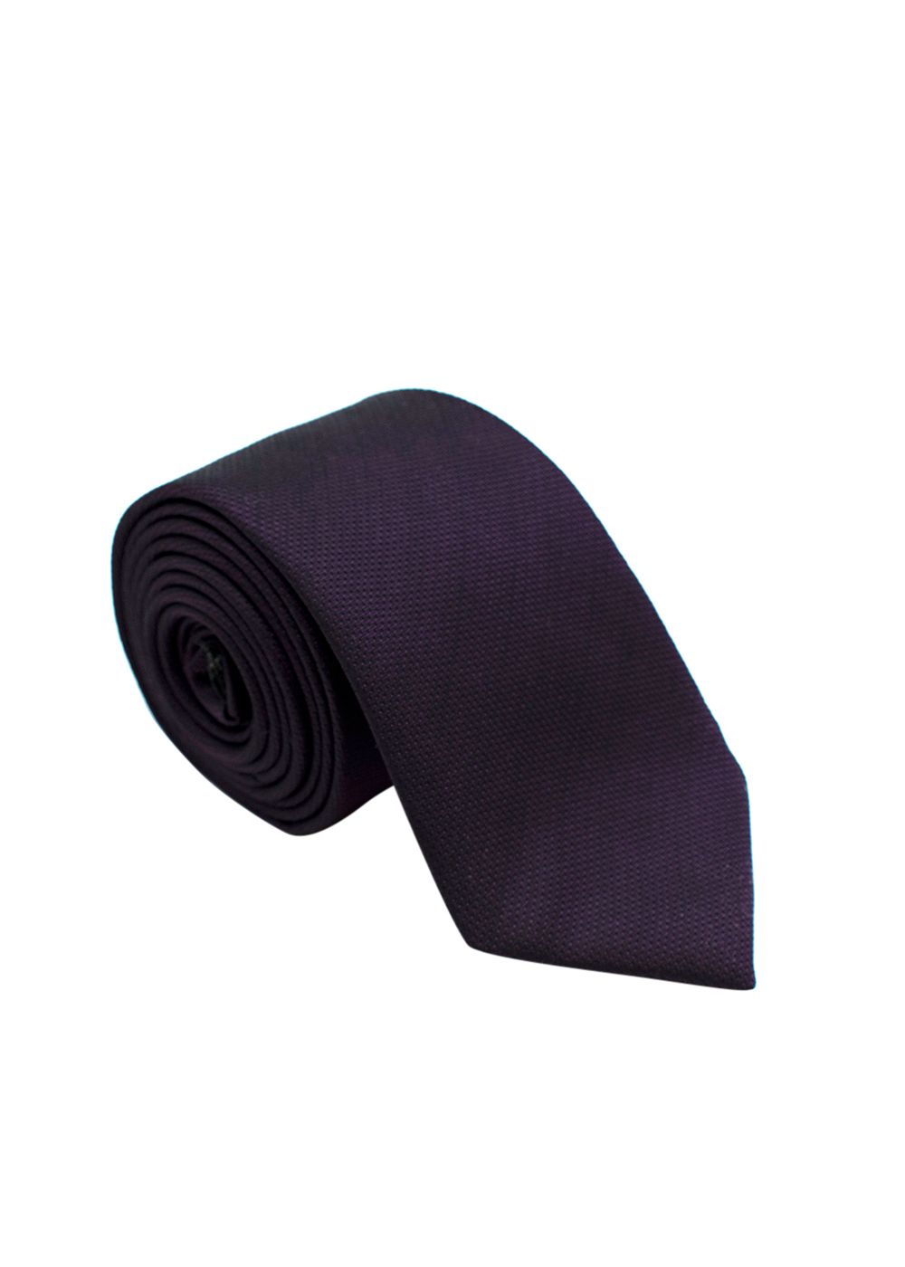 Men's Balmain Dark Purple Silk Tie