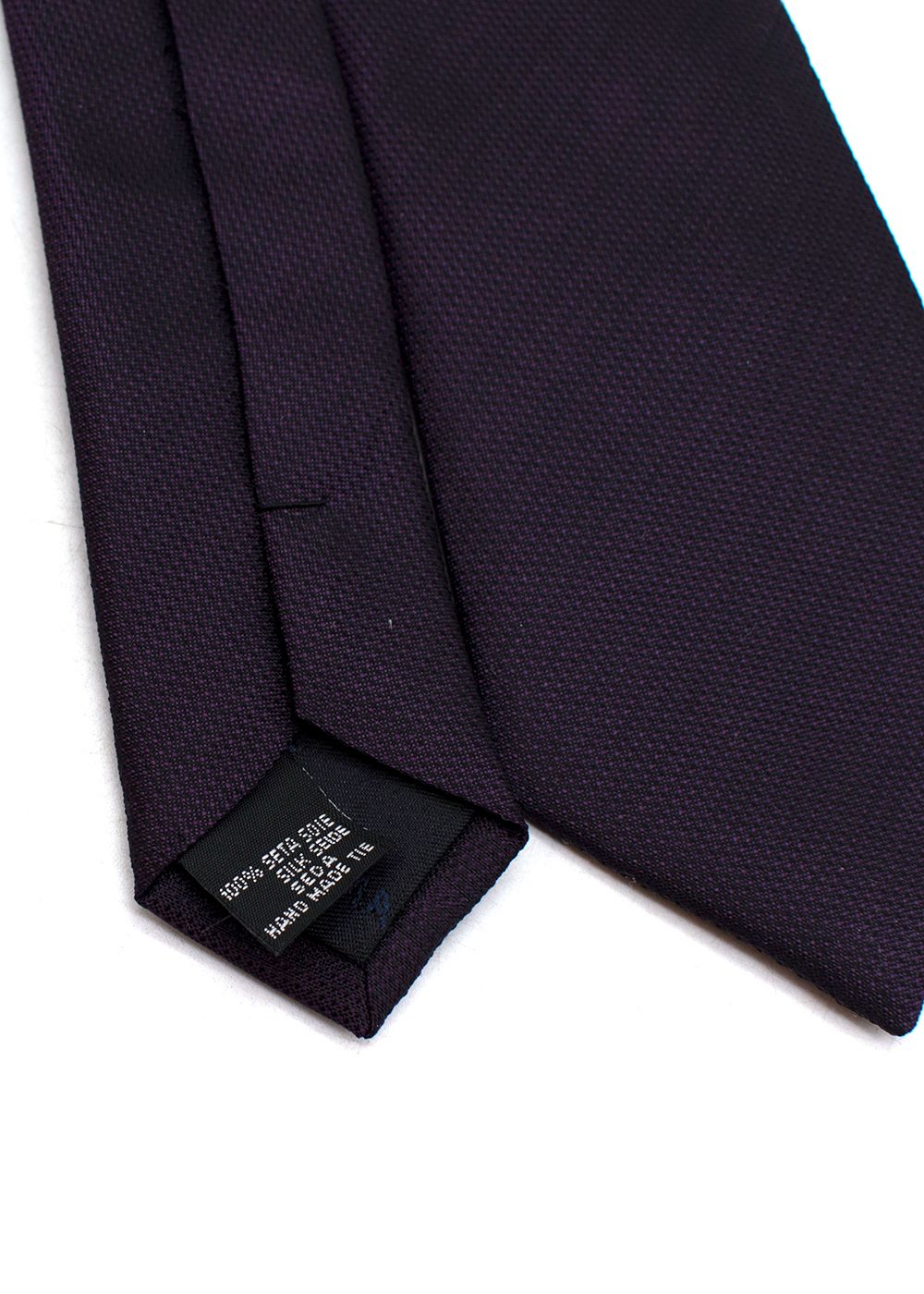 Men's Balmain Dark Purple Silk Tie