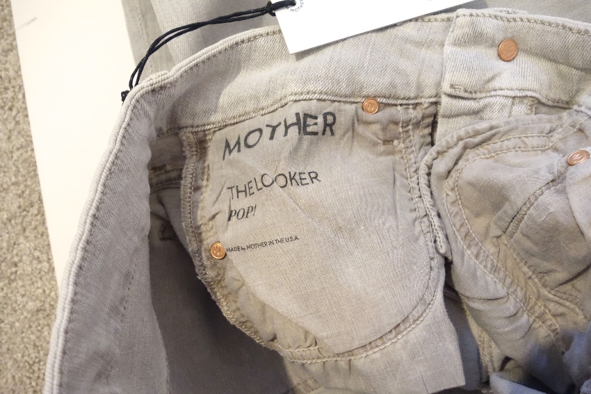 Mother The Looker Grey Skinny Jeans Size 25/63 cotton