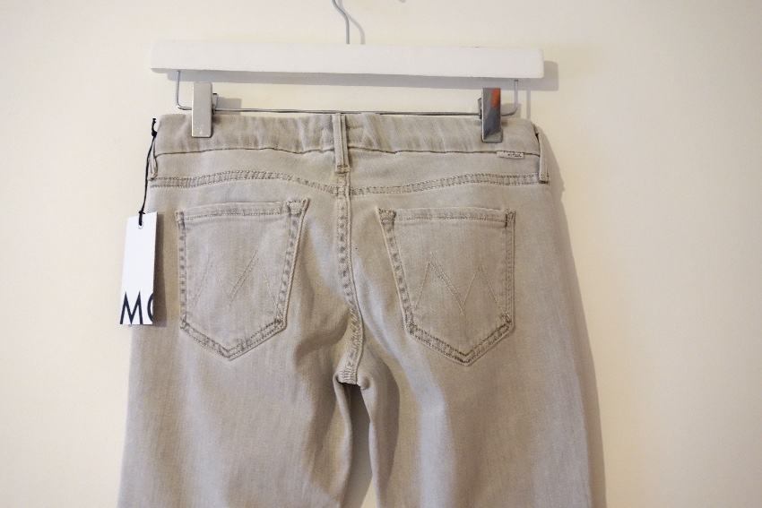 Mother The Looker Grey Skinny Jeans Size 25/63 cotton