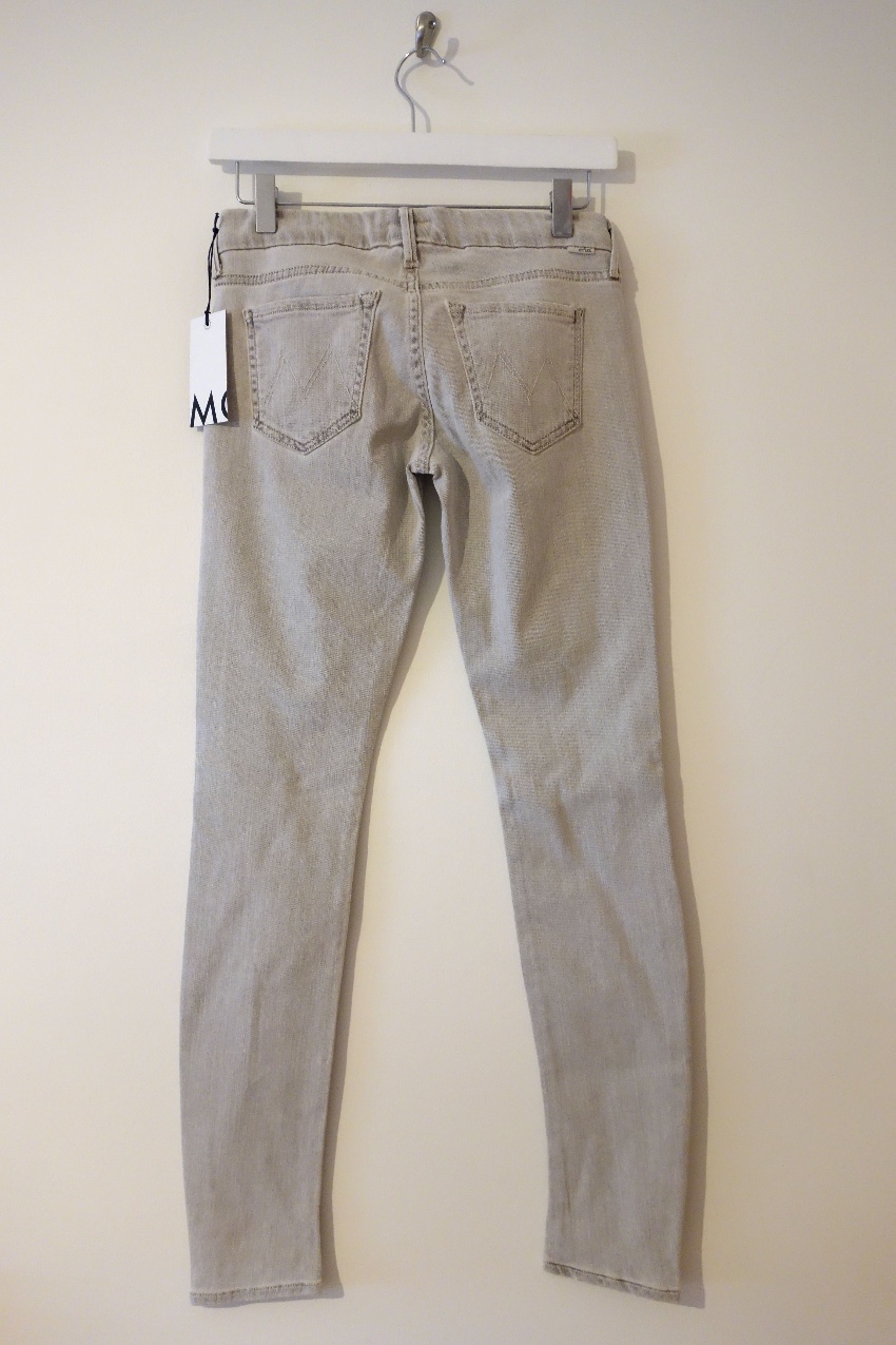 Mother The Looker Grey Skinny Jeans Size 25/63 cotton