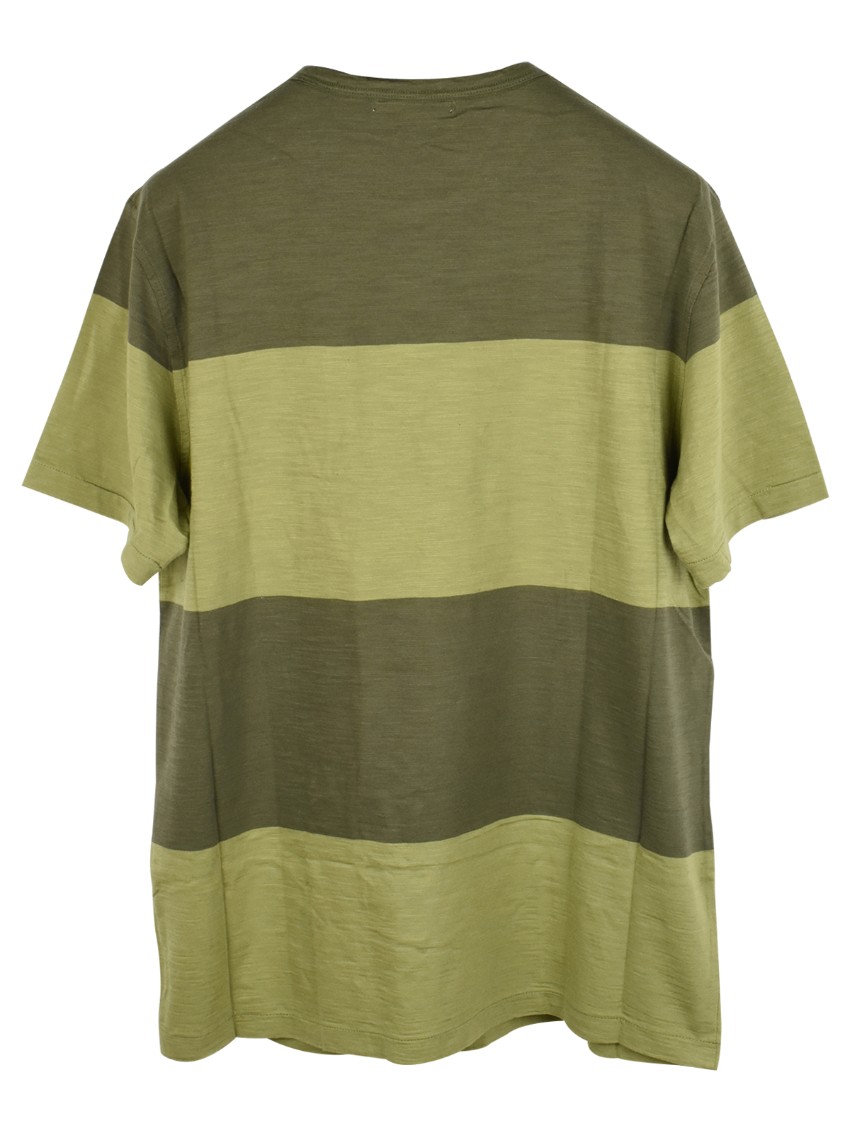 Men's You Must Create YMC Green Striped T-Shirt Size M cotton