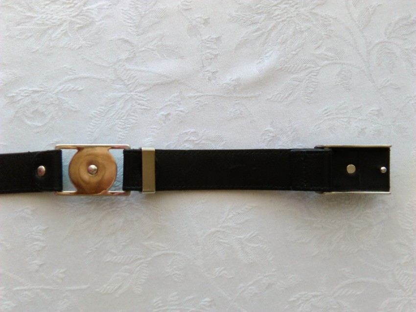 Preowned Gianni Versace vintage leather belt Size XXS Black