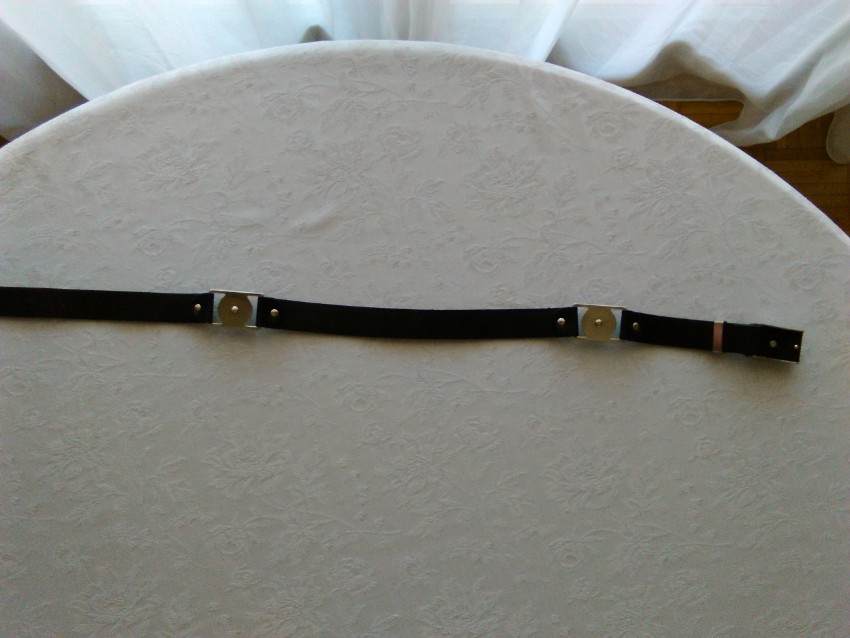 Preowned Gianni Versace vintage leather belt Size XXS Black