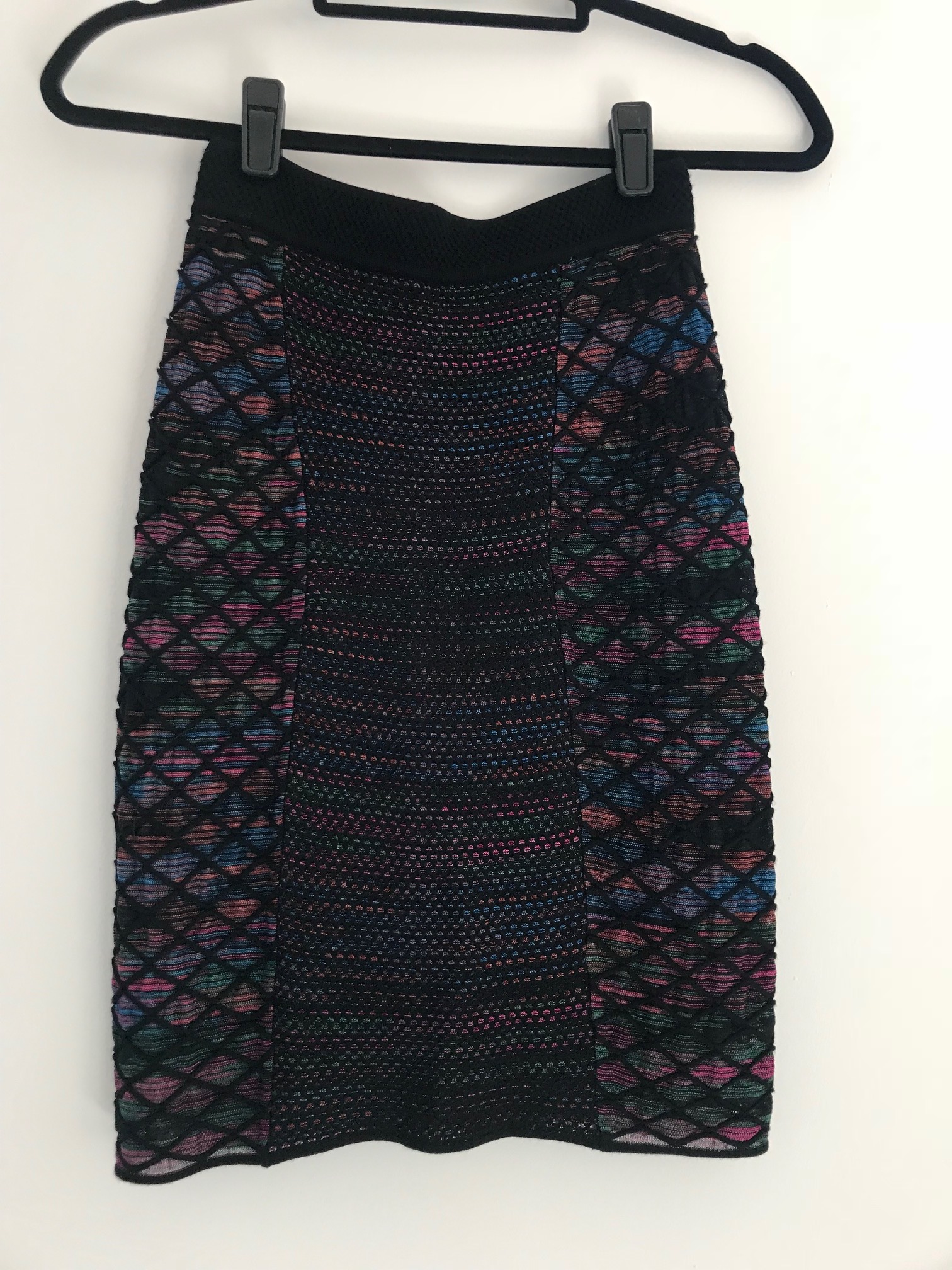 Missoni Stretch-knit pencil skirt Size S Pink cotton