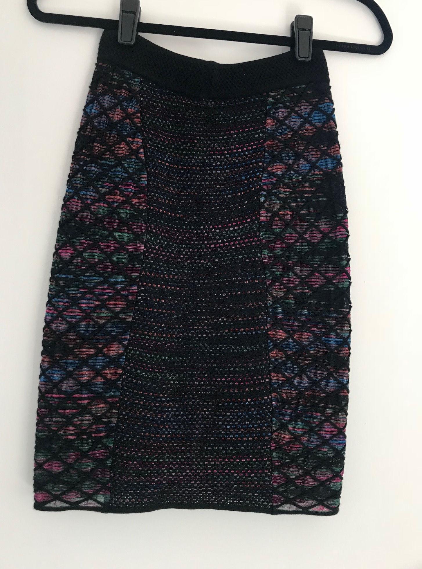 Missoni Stretch-knit pencil skirt Size S Pink cotton