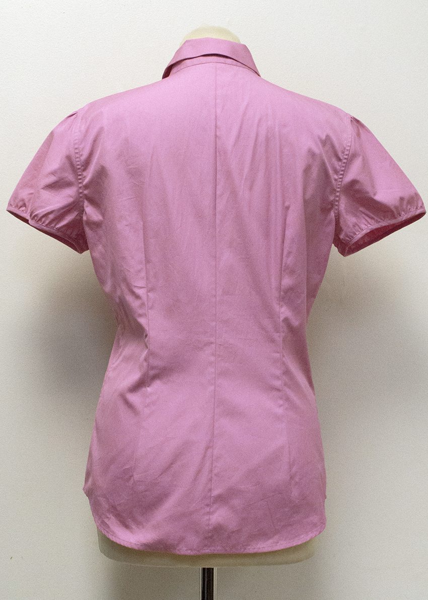 Preowned Pink by Thomas Pink Pink Short Sleeve Shirt Size S cotton