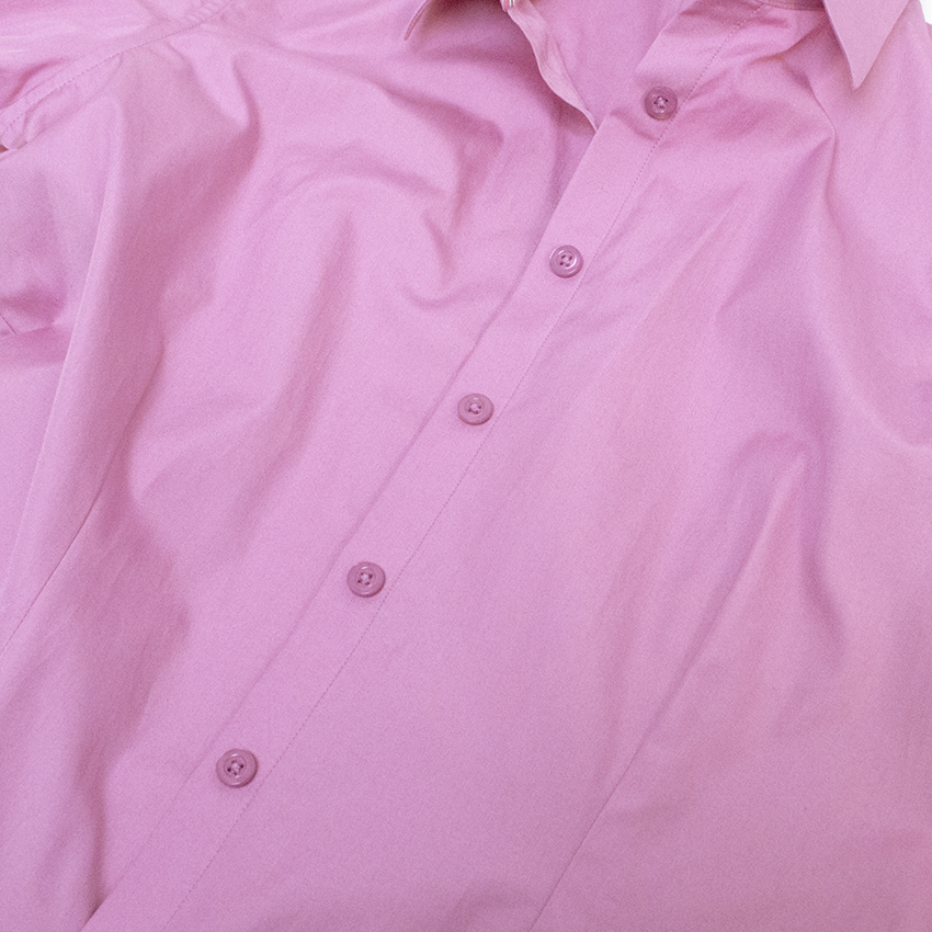 Preowned Pink by Thomas Pink Pink Short Sleeve Shirt Size S cotton