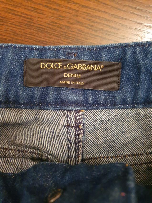 Preowned Dolce  Gabbana Contrast Pocket Denim Shorts Size S Blue cotton