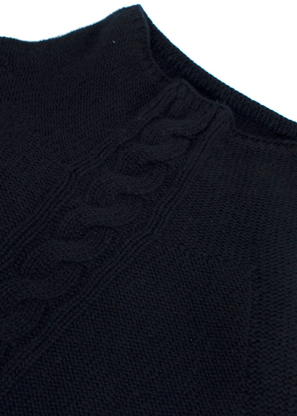 Preowned 'S Max Mara Navy Turtleneck Cashmere Sweater Size S