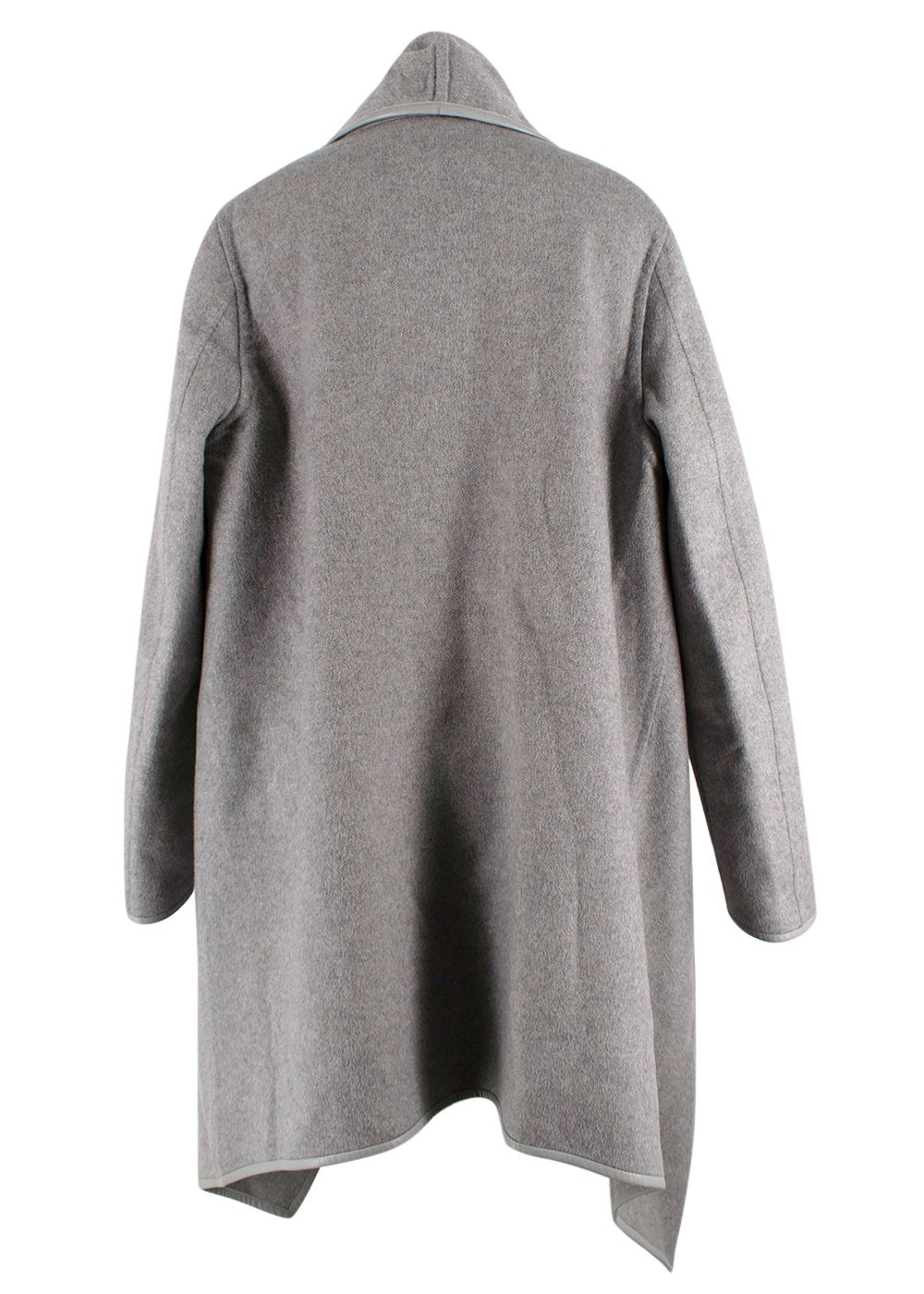 Salvatore Ferragamo Grey Cashmere Cape/Jacket Size XS