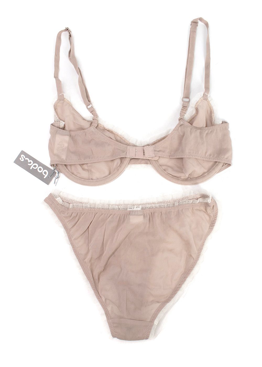 Bodas Nude Lingerie Set Size S silk