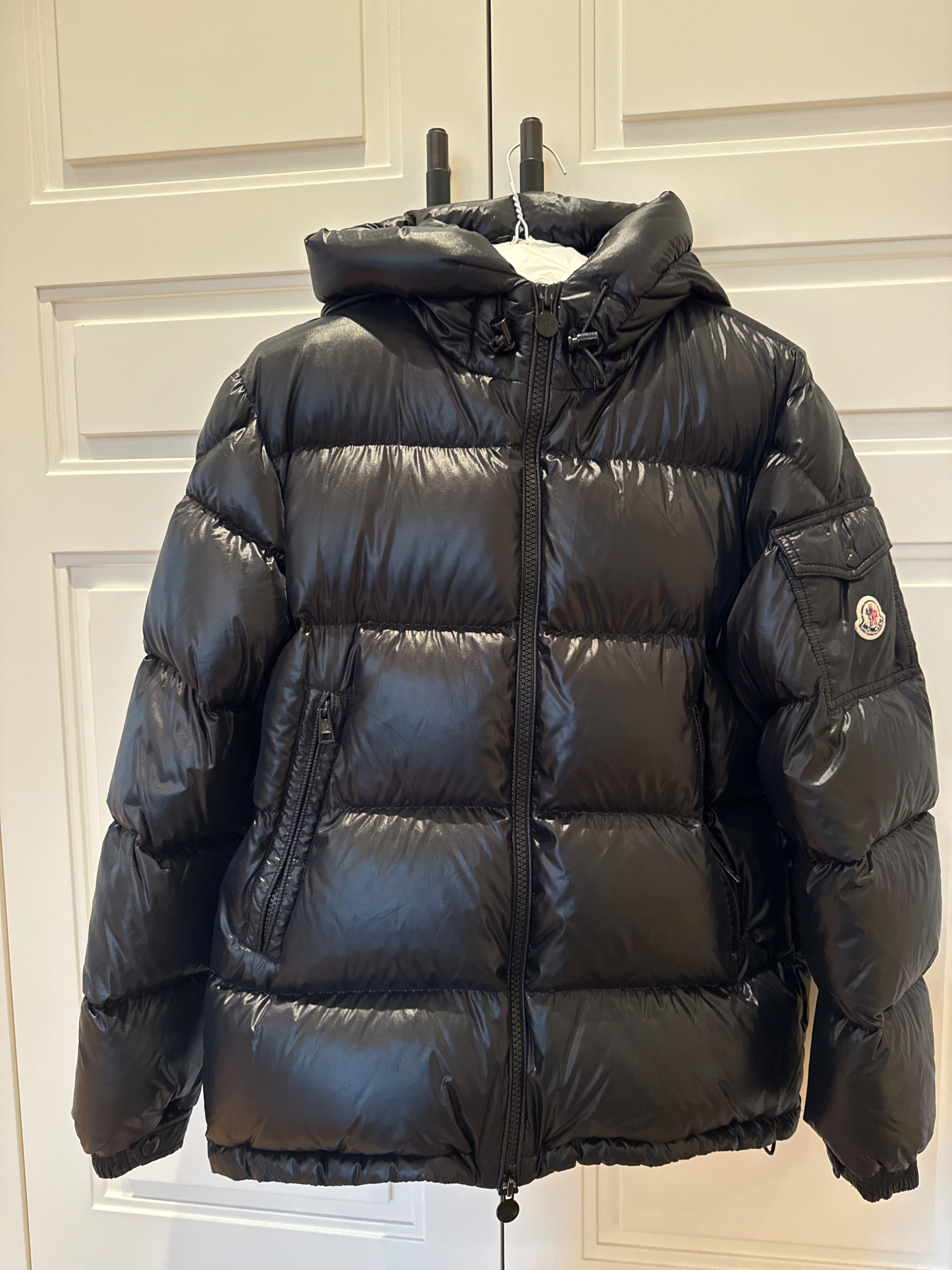 Moncler Black Maya Puffer Jacket Size M down