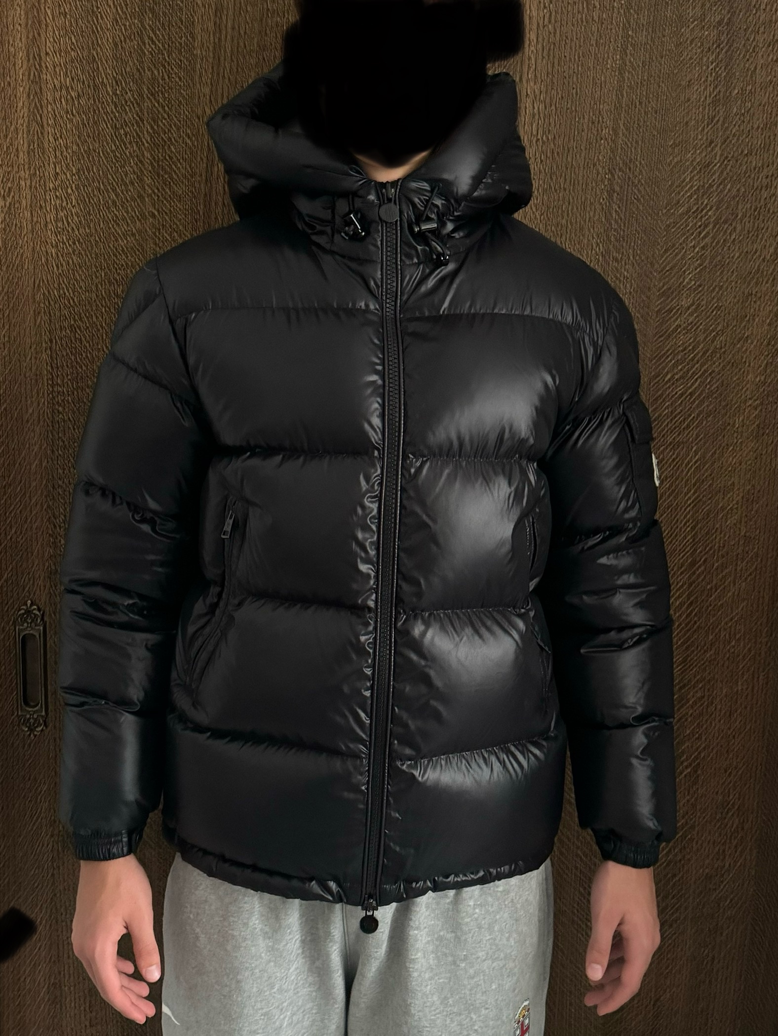 Moncler Black Maya Puffer Jacket Size M down