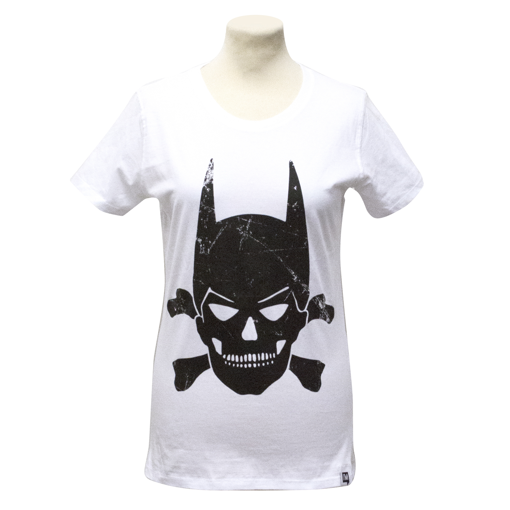 White batskull t-shirt Size M cotton