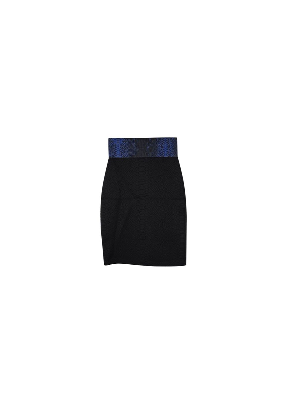 Christopher Kane Black snake-textured jacquard skirt Size XS polyamide/elastane