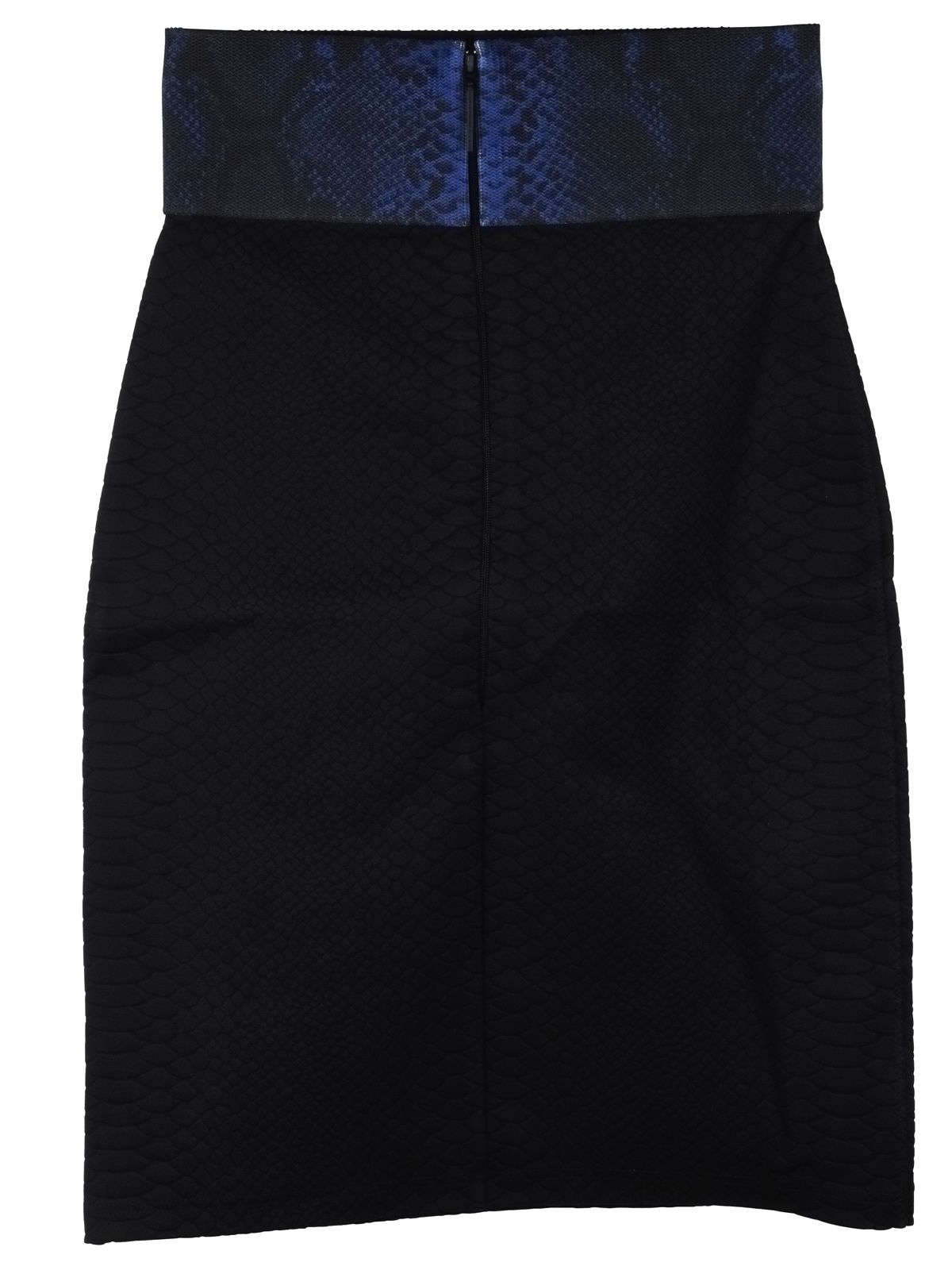 Christopher Kane Black snake-textured jacquard skirt Size XS polyamide/elastane